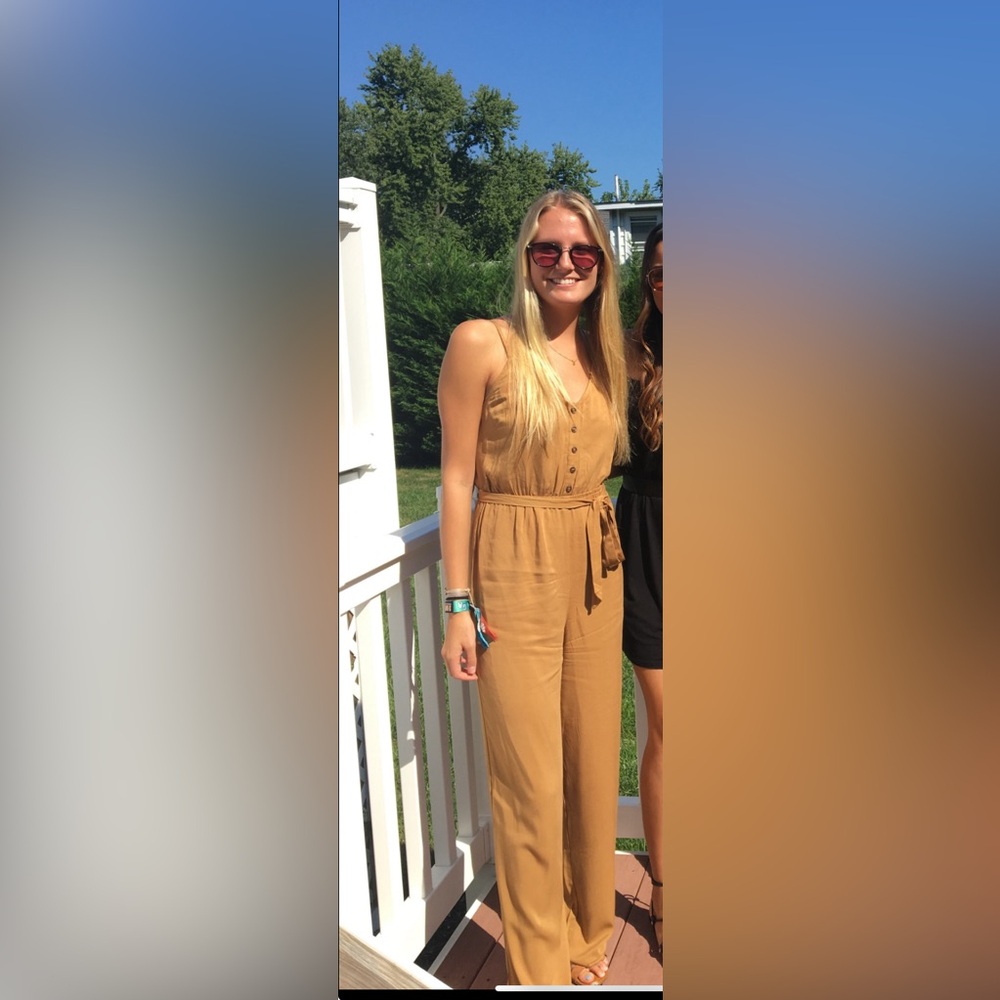Gold Forever 21 Jumpsuit
